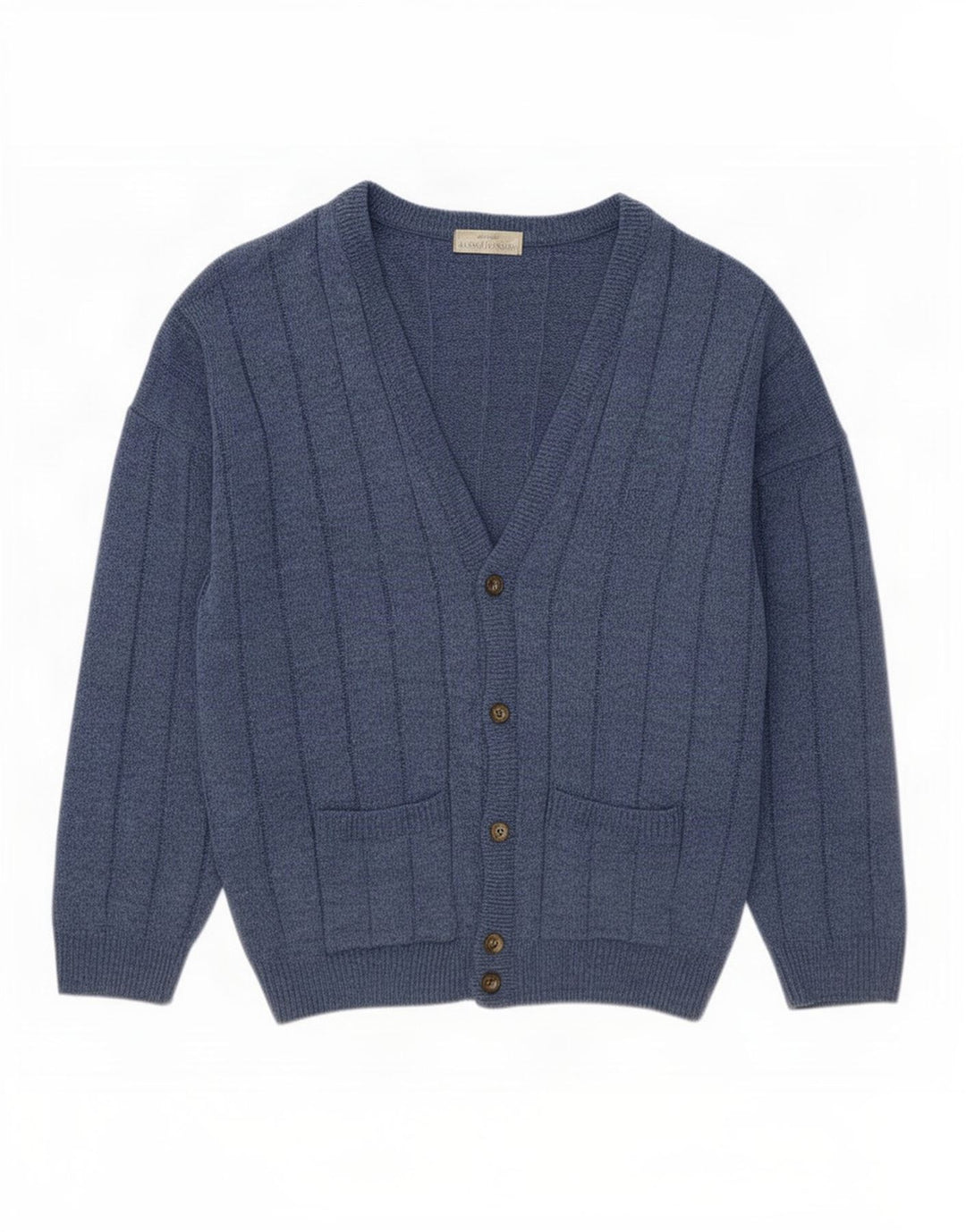 Suéter masculino Marks & Spencer St. Michael Cardigan XL azul marinho acrílico