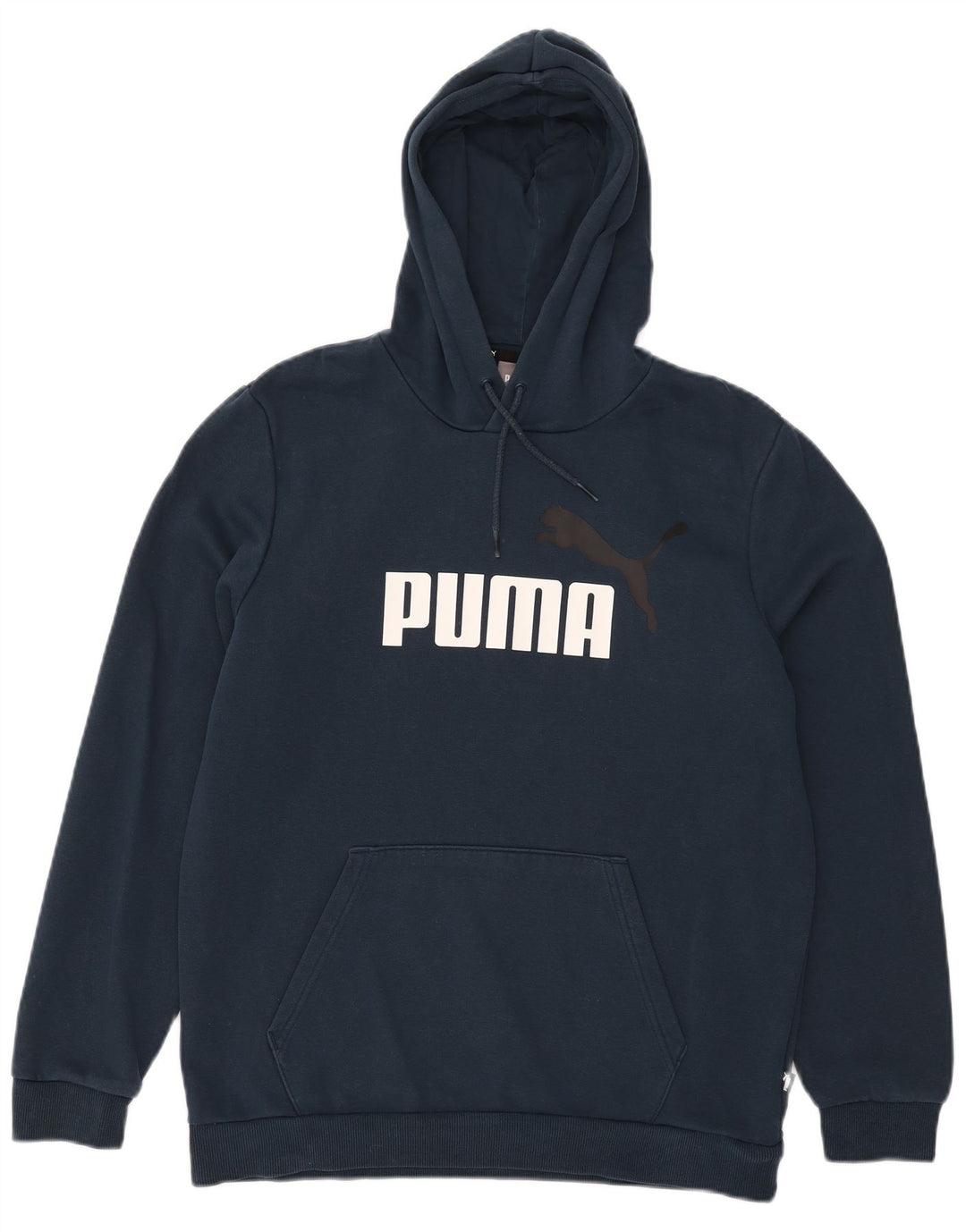 Puma Mens Graphic Hoodie Jumper Médio Azul