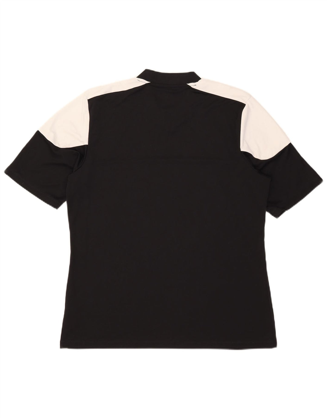 Adidas Mens Climalite Camiseta Top Grande Preto Colorblock Poliéster