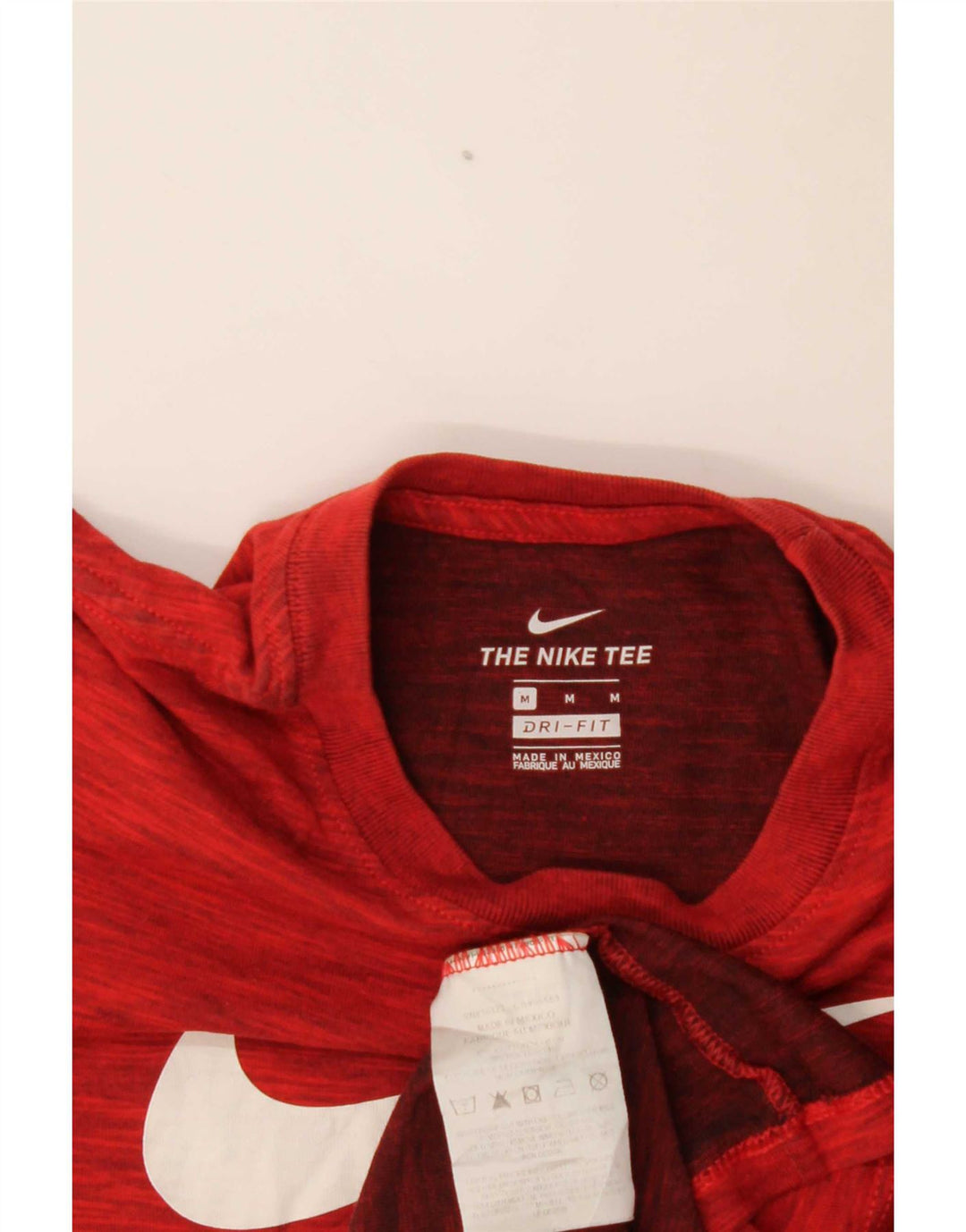 Camiseta Nike Boys Dri Fit Graphic Top 10-11 anos médio vermelho manchado