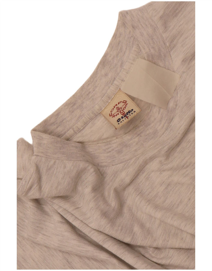 Camiseta masculina gráfica Lotto Top cinza médio manchado