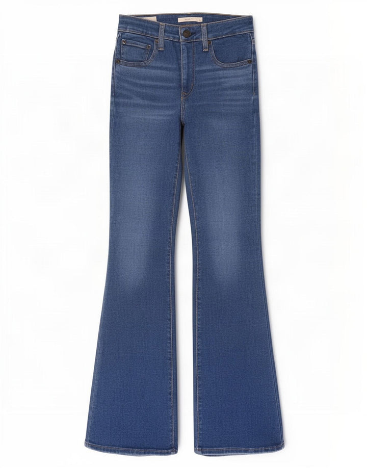 Calça jeans feminina Levi's 726 Flared W27 L32 azul algodão