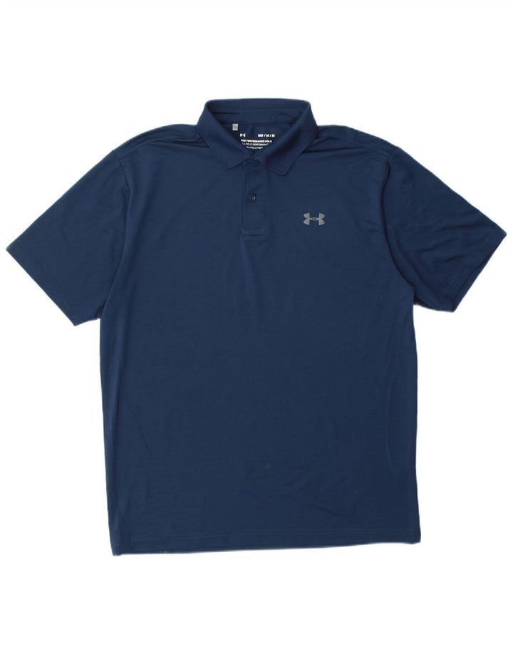 Camisa polo masculina Under ARMOUR Heat Gear poliéster azul marinho médio