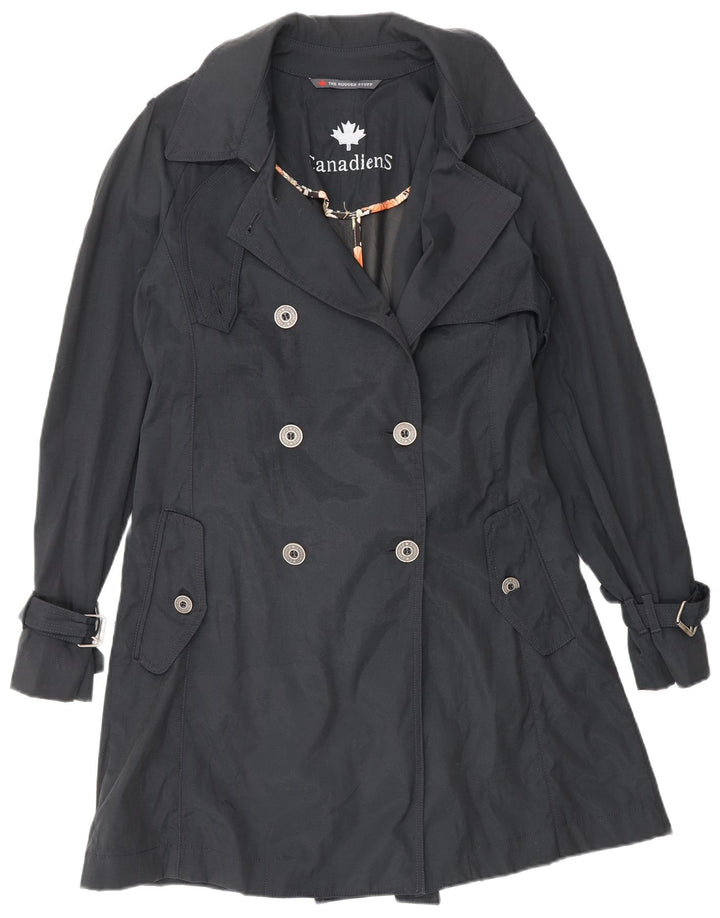 Trench Coat feminino Canadiens IT 44 médio azul marinho nylon