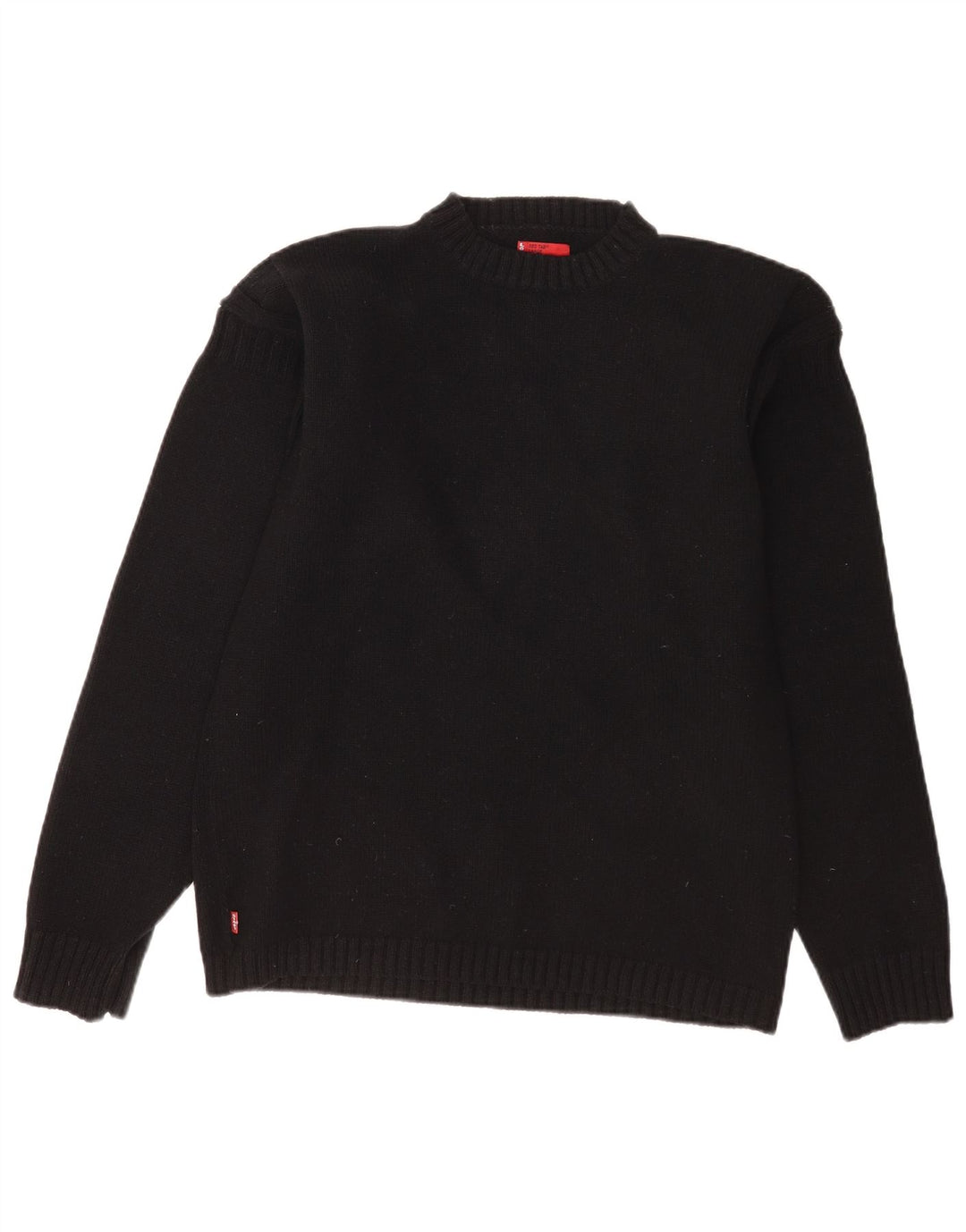 Suéter masculino Levi's com gola redonda, grande lã de carneiro preta