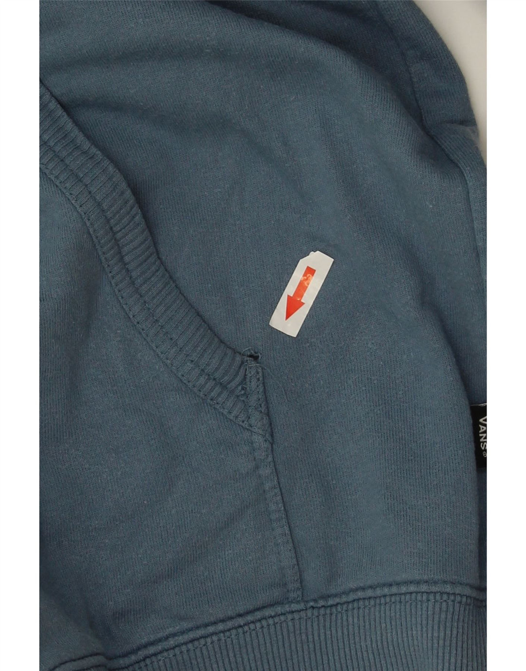 Vans masculino gráfico moletom com capuz grande algodão azul