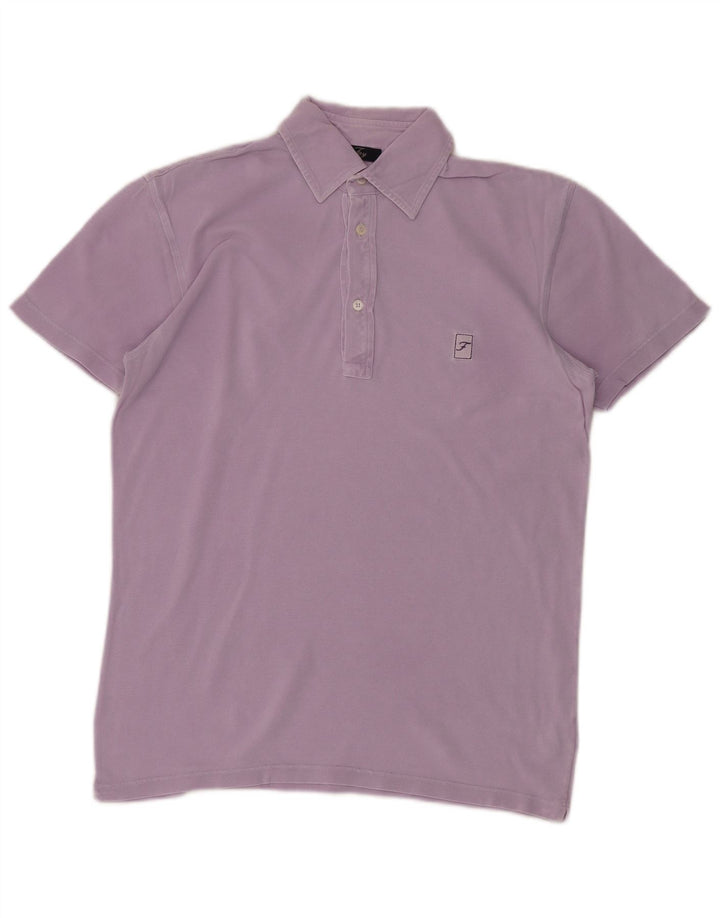 Camisa polo masculina Fay IT 48 algodão roxo médio