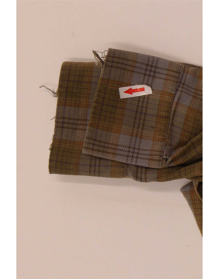 Camisa masculina de flanela Barbour grande algodão xadrez cáqui