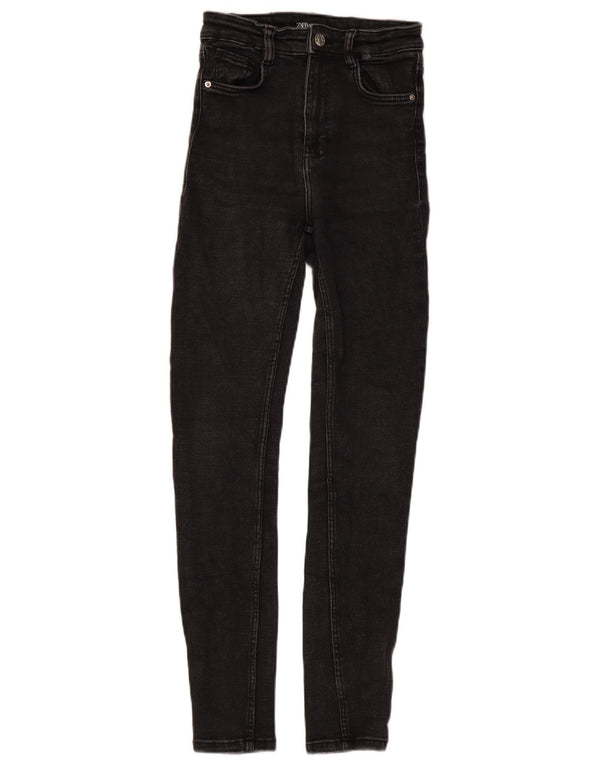 Zara Jeans Skinny Feminino UE 34 2XS W24 L26 Preto