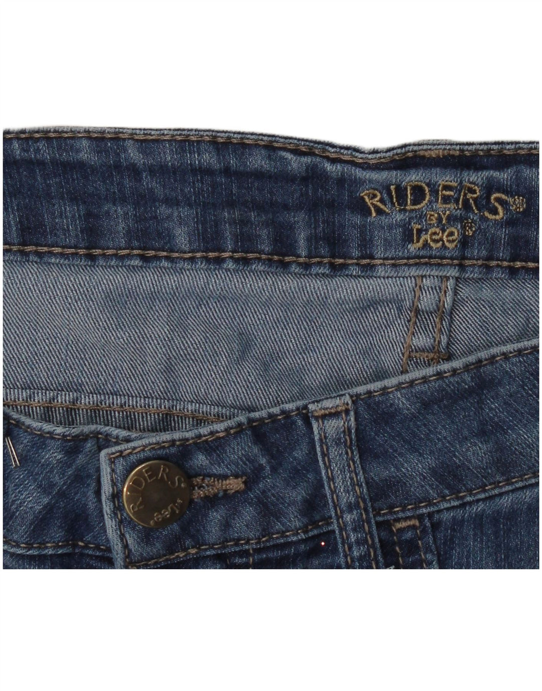 Lee Womens Riders Capri Jeans W34 L18 Azul