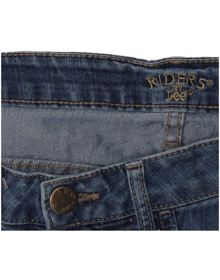 Lee Womens Riders Capri Jeans W34 L18 Azul