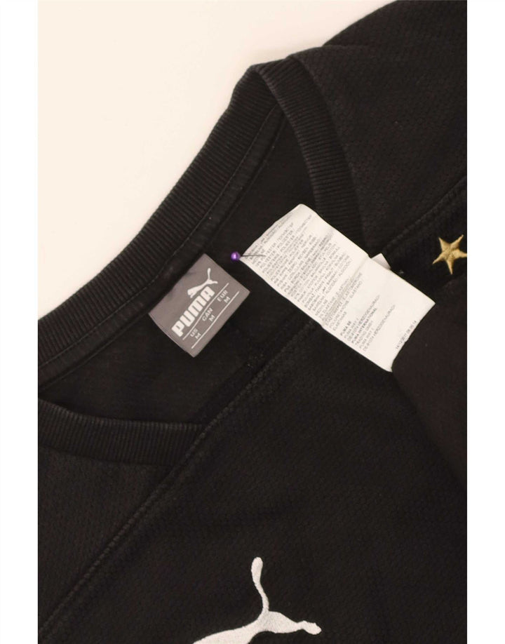 Puma Mens BVB Dortmund Moletom Jumper Médio Algodão Preto