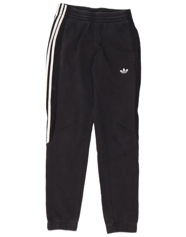 Adidas Mens Tracksuit Trousers Joggers Small Black Cotton
