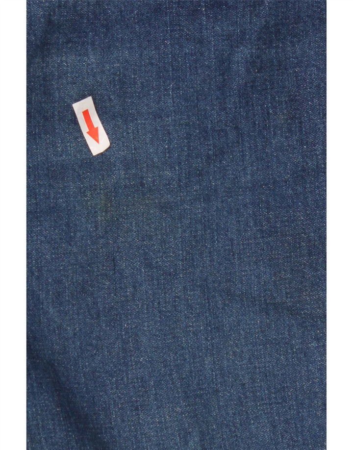 Wrangler Mens Jeans Slim W33 L32 Azul Algodão