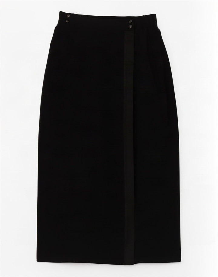 Saia feminina Simon Ellis cintura alta W30 triacetato preto médio