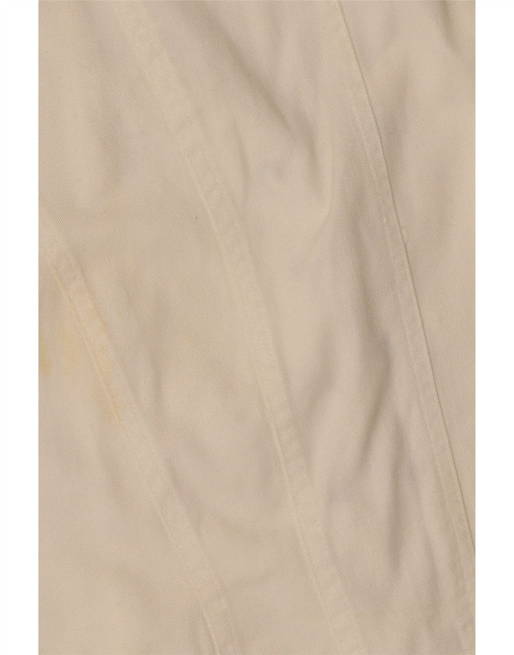 Vestido jeans feminino vintage sem mangas UK 12 médio branco