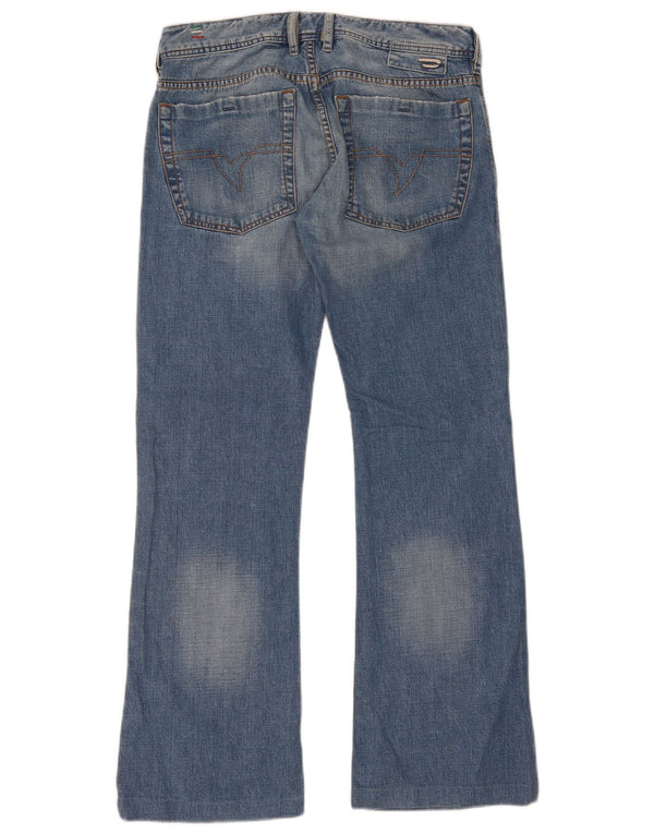 Diesel Mens Zathan Bootcut Jeans W31 L30 Azul Algodão