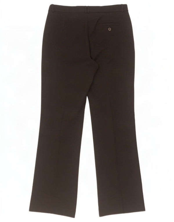 Calça feminina Marks & Spencer Bootcut Suit UK 10 pequena W31 L30 preta