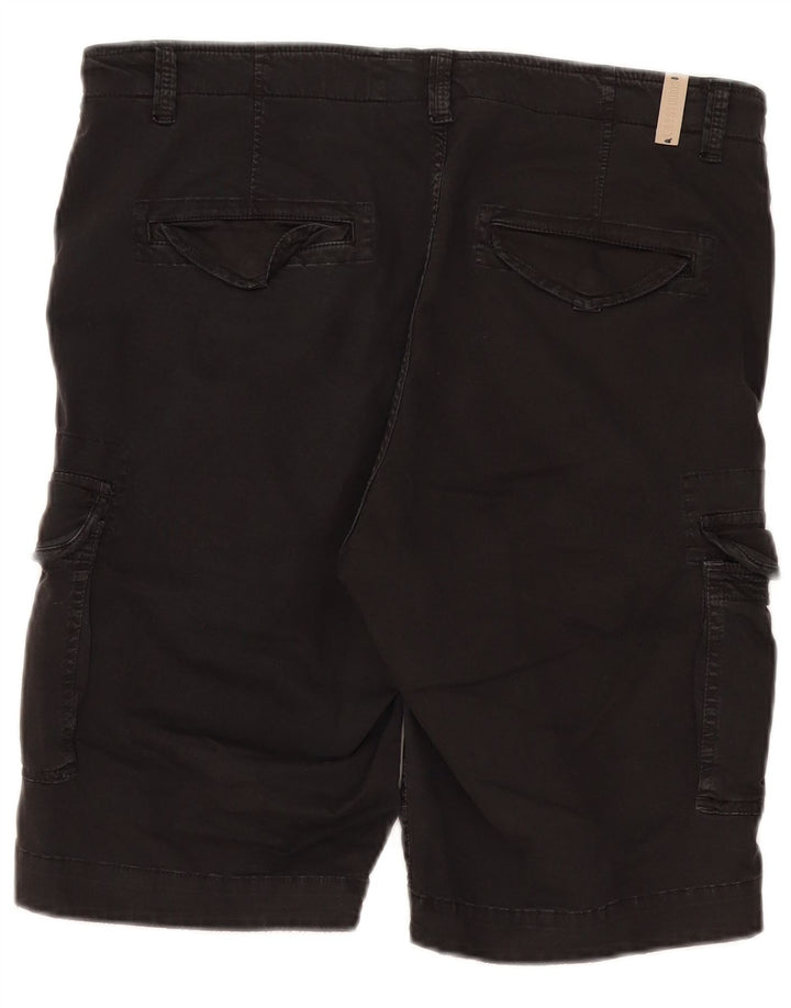 Shorts cargo masculino vintage IT 50 grande W38 algodão preto
