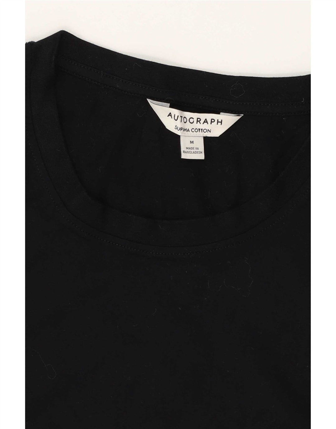 Colete autográfico masculino Marks & Spencer, top médio de algodão preto