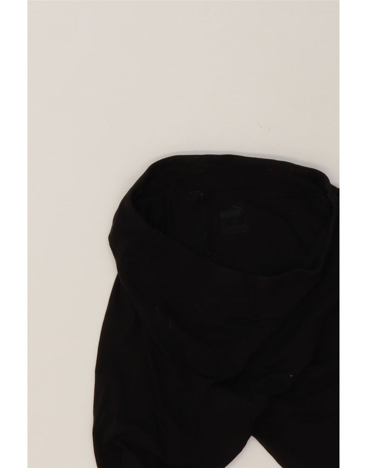 PUMA Womens Leggings UK 10 Small  Black Cotton Vintage Puma and Second-Hand Puma from Messina Hembry 