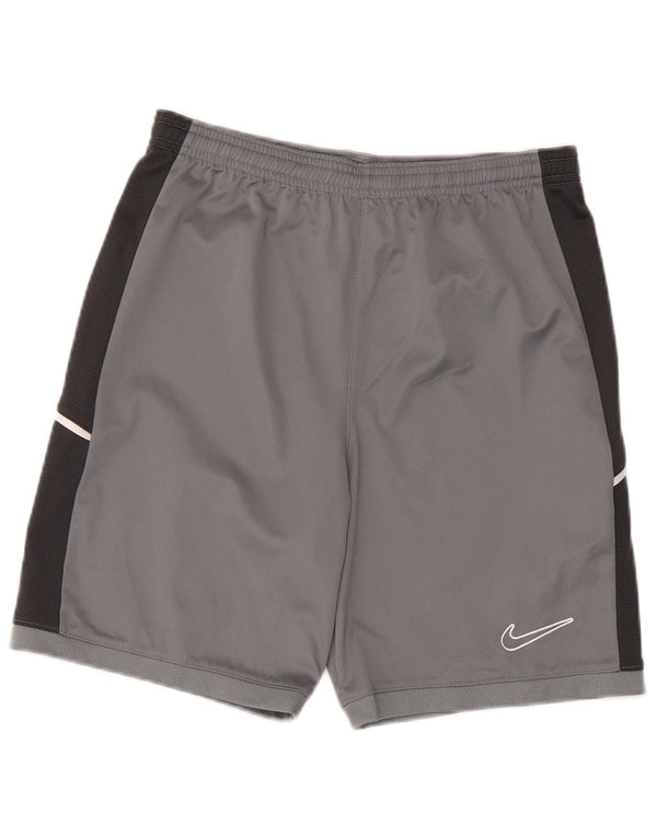 Shorts esportivos Nike Boys Dri Fit 13-14 anos XL cinza colorblock