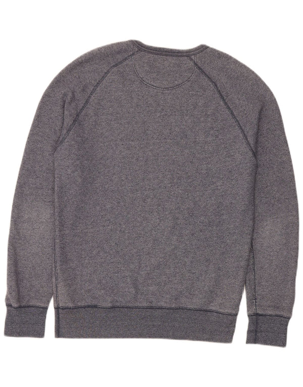 Moletom masculino Levi's Standard Fit pequeno algodão manchado azul marinho