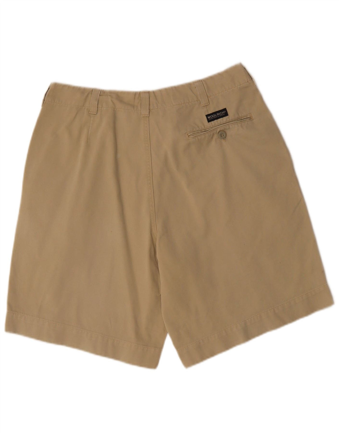 WOOLRICH Masculino Chino Shorts W33 Algodão Bege Médio