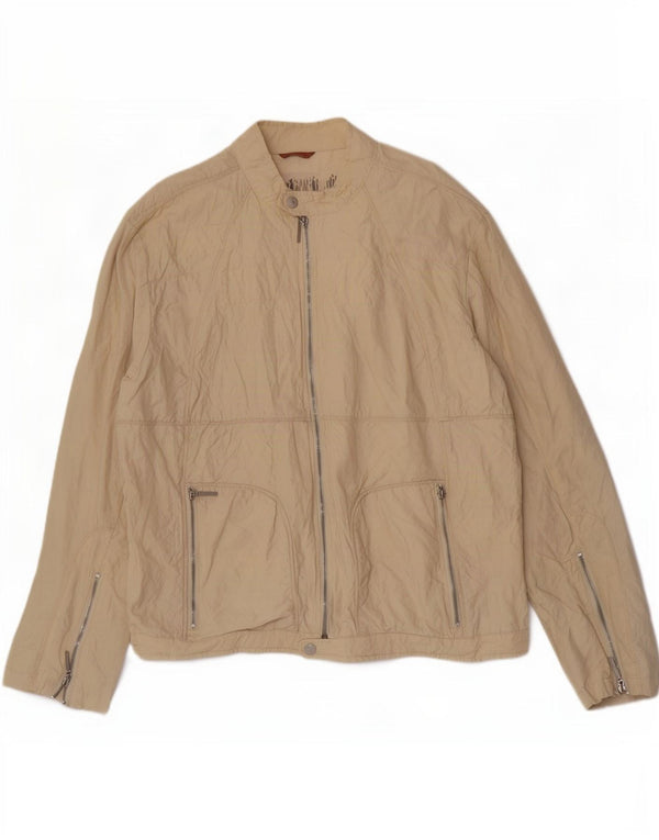 Jaqueta bomber masculina Lee Cooper Reino Unido 44 2XL nylon bege