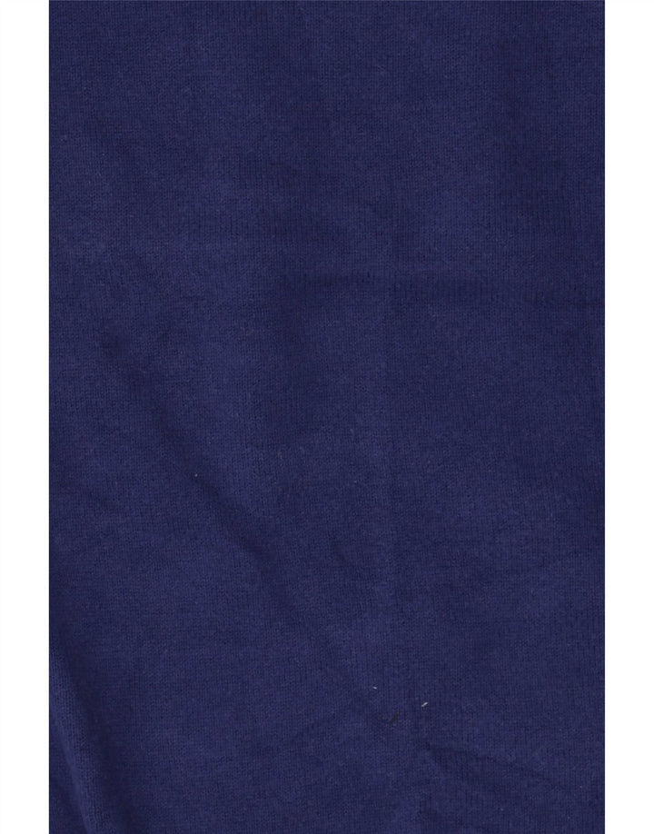 Suéter masculino Massimo Dutti com gola redonda e algodão azul médio