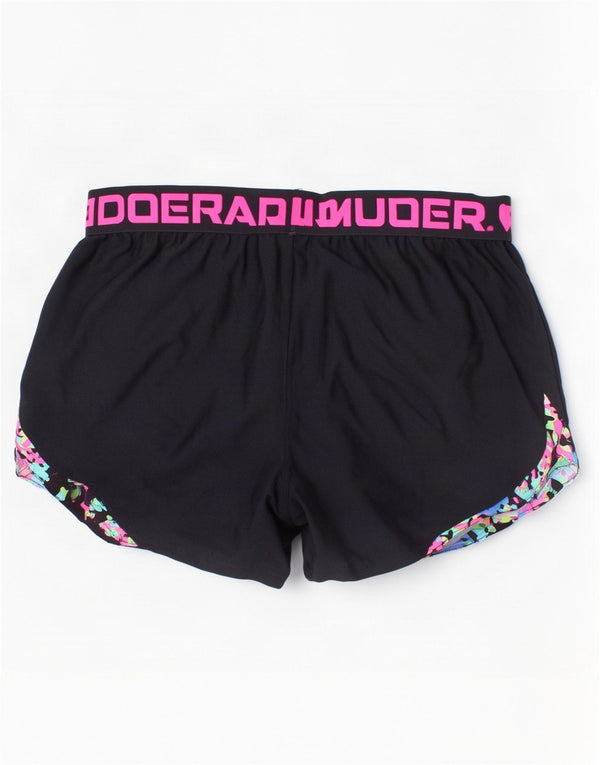 Shorts esportivos femininos Under Armour Loose Fit 13-14 anos XL preto camuflado
