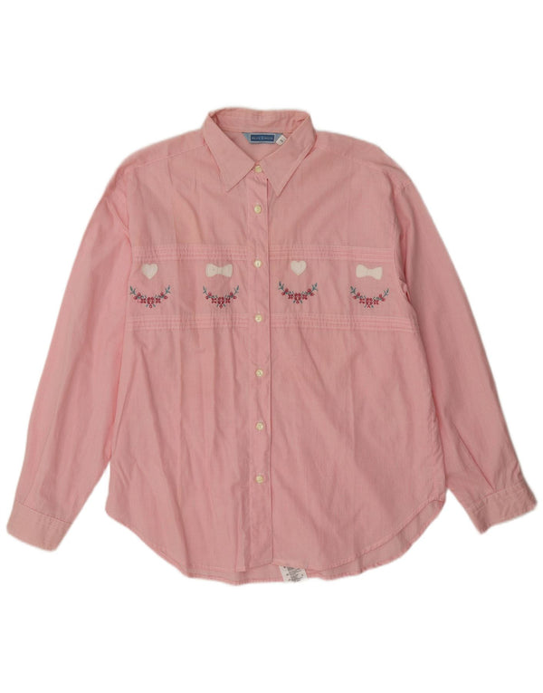 Belfe & Camisa feminina oversized IT 44 médio rosa guingão