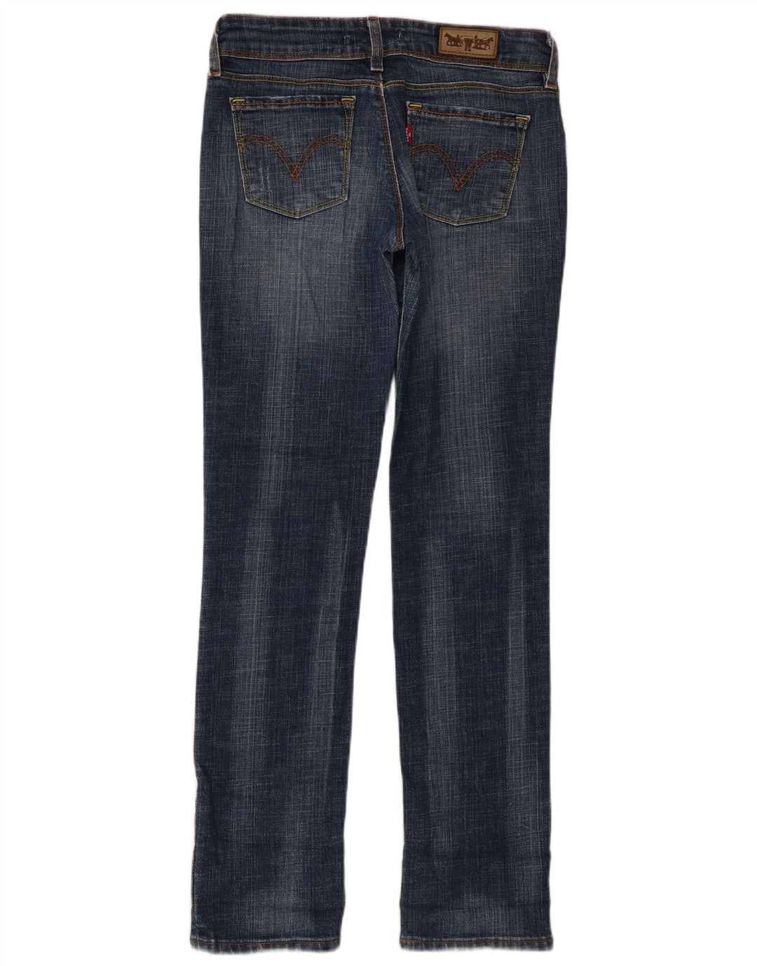 Calça jeans feminina Levi's 571 Slim W28 L30 azul algodão