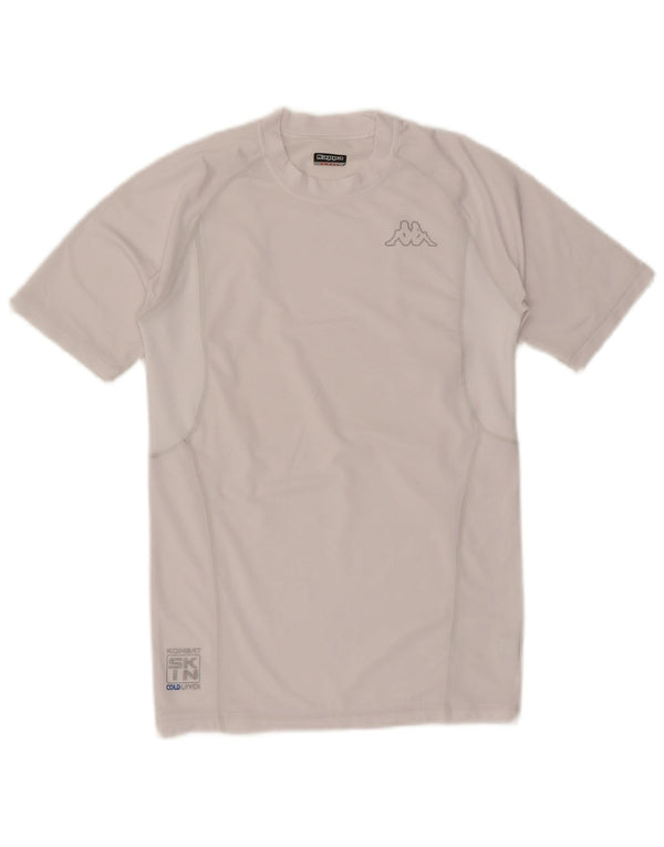 Camiseta masculina Kappa Top pequeno poliéster branco