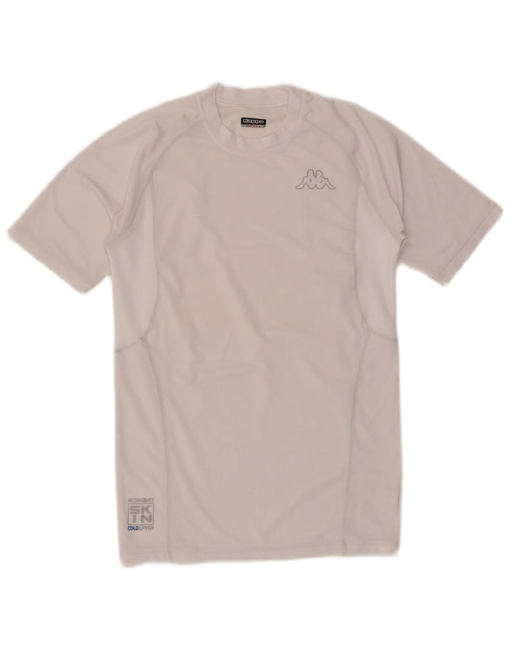 Camiseta masculina Kappa Top pequeno poliéster branco