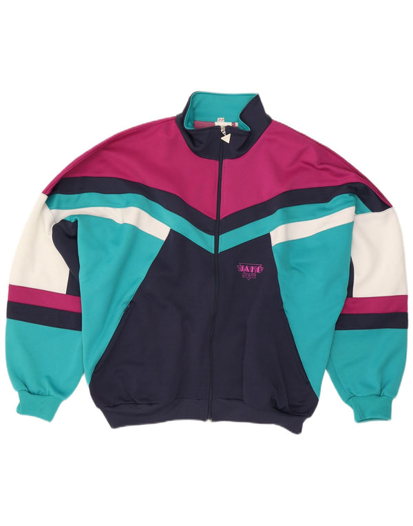 Jako Mens Graphic Tracksuit Top Jacket 2XL Colorblock multicolorido