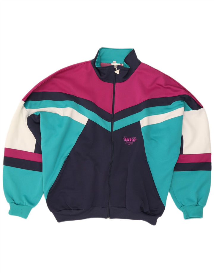 Jako Mens Graphic Tracksuit Top Jacket 2XL Colorblock multicolorido