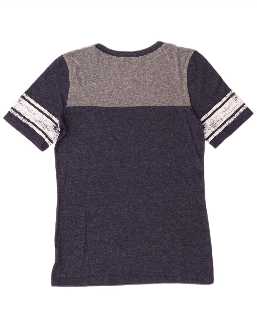 Camiseta feminina Reebok Graphic Top UK 14 grande azul marinho poliéster