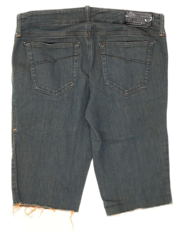 Shorts jeans Grupee feminino Diesel W27 pequeno algodão azul marinho