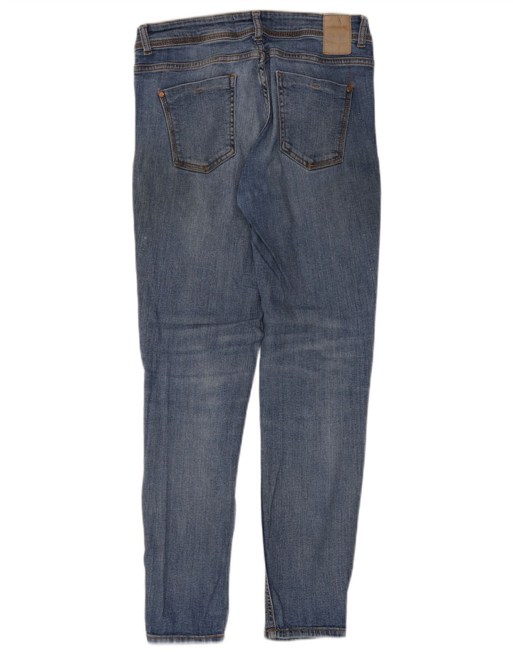 ZARA Jeans Slim Feminino EU 38 Pequeno W28 L30 Azul