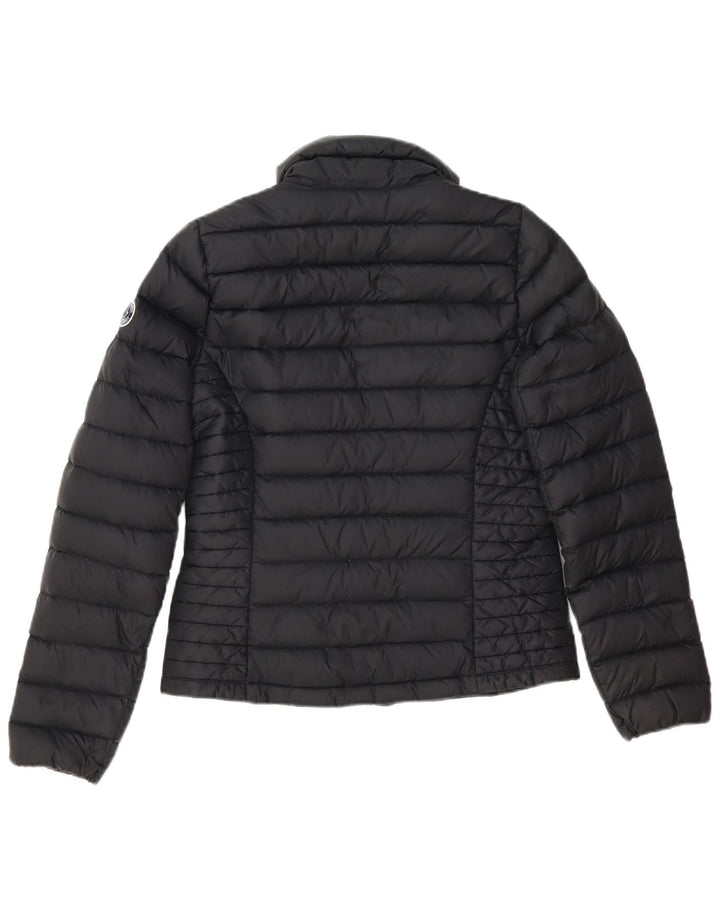 Jaqueta acolchoada feminina Abercrombie & Fitch Reino Unido 10 poliéster preto pequeno