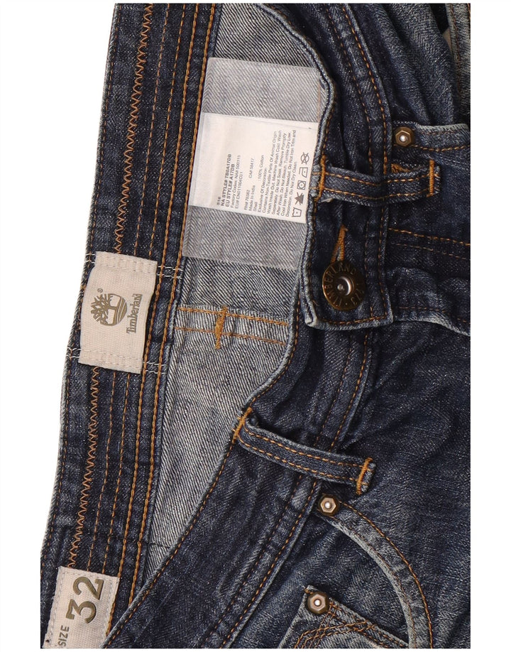 Timberland Mens Slim Jeans W32 L33 Azul Algodão