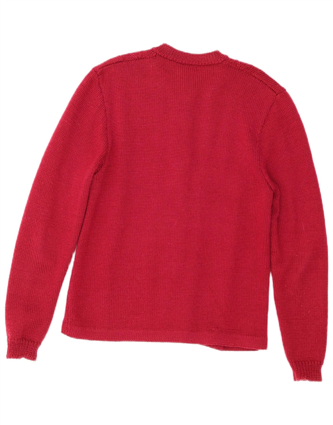 Suéter cardigã feminino VINTAGE UK 14 vermelho médio