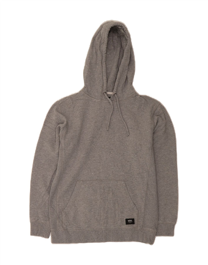 VANS Womens Oversized Hoodie Jumper UK 6 XS Grey Cotton Vintage Vans and Second-Hand Vans from Messina Hembry 
