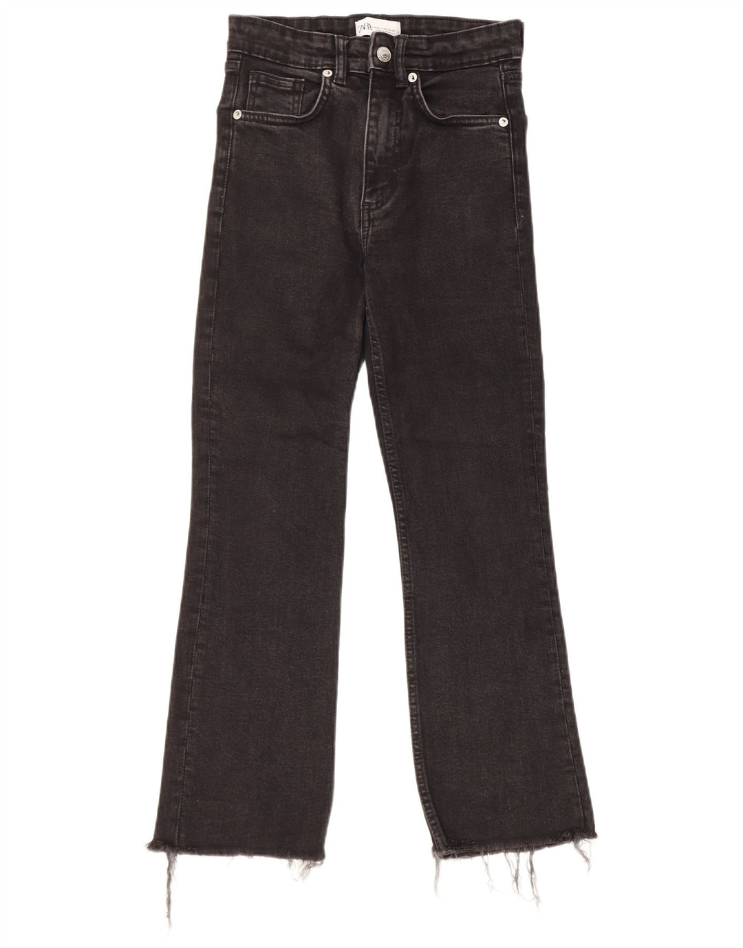 Calça jeans feminina Zara Bootcut EU 36 XS W26 L25 preta