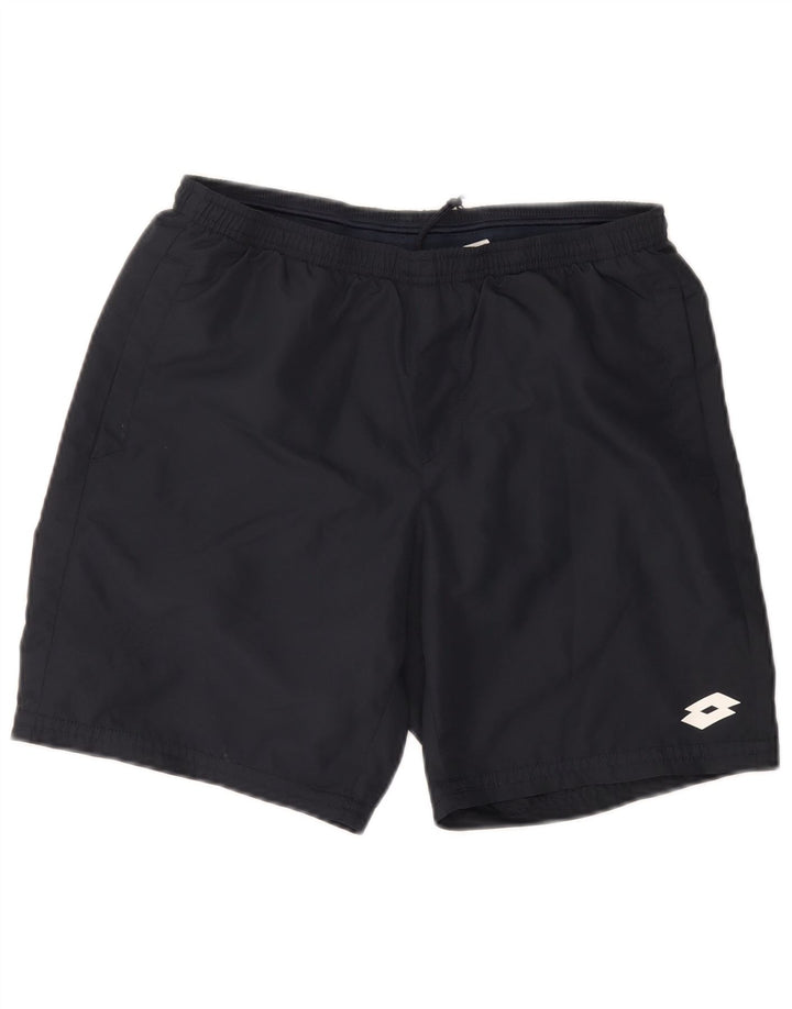 LOTTO Mens Sport Shorts Pequeno Poliéster Azul Marinho