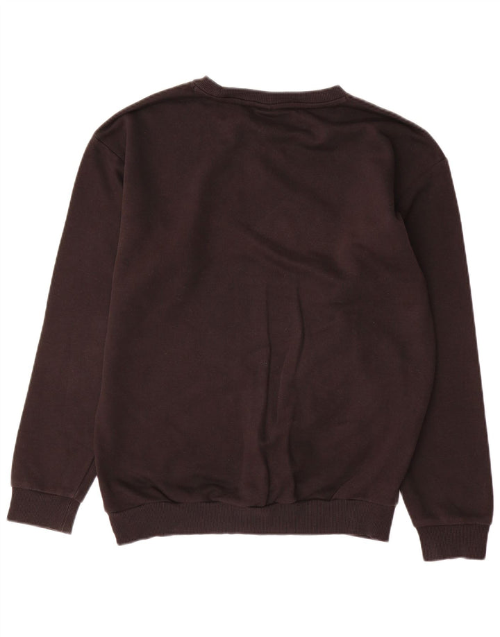 Puma moletom feminino gráfico oversized jumper UK 10 pequeno preto