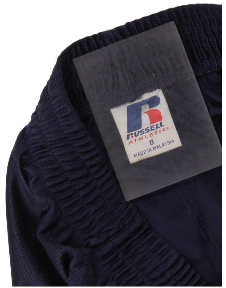 Shorts esportivos Russell Athletic Boys 7-8 anos azul marinho poliéster