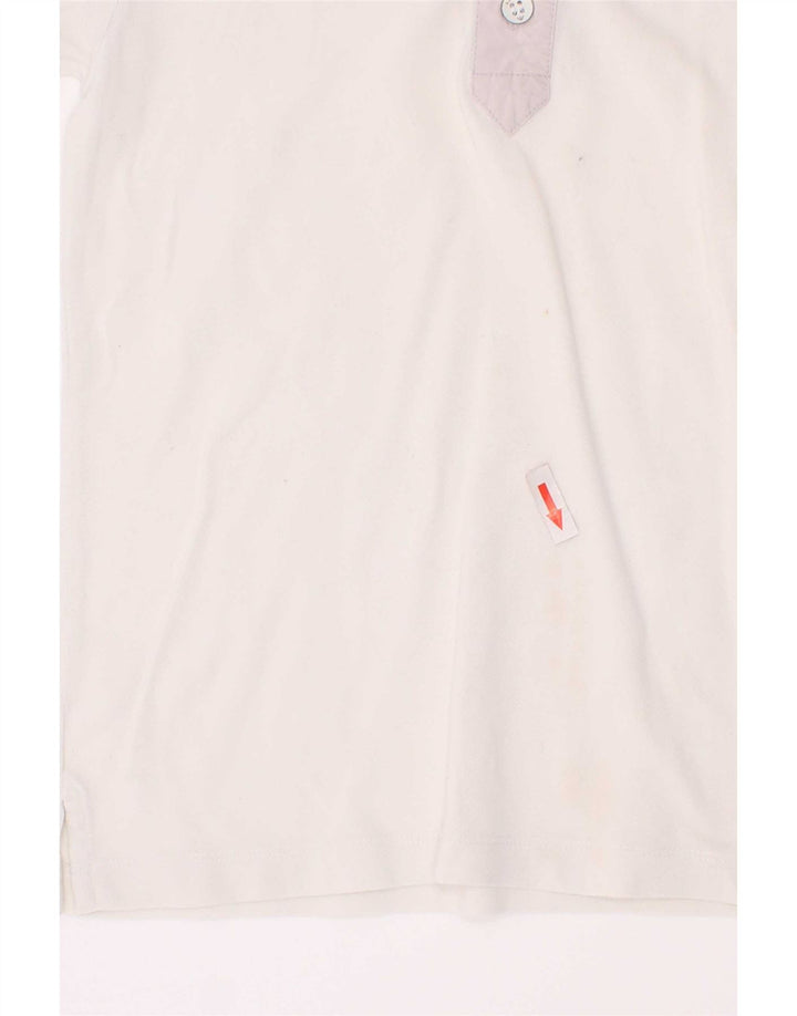 Polo Armani Junior Meninos 7-8 Anos Branco Colorblock Algodão