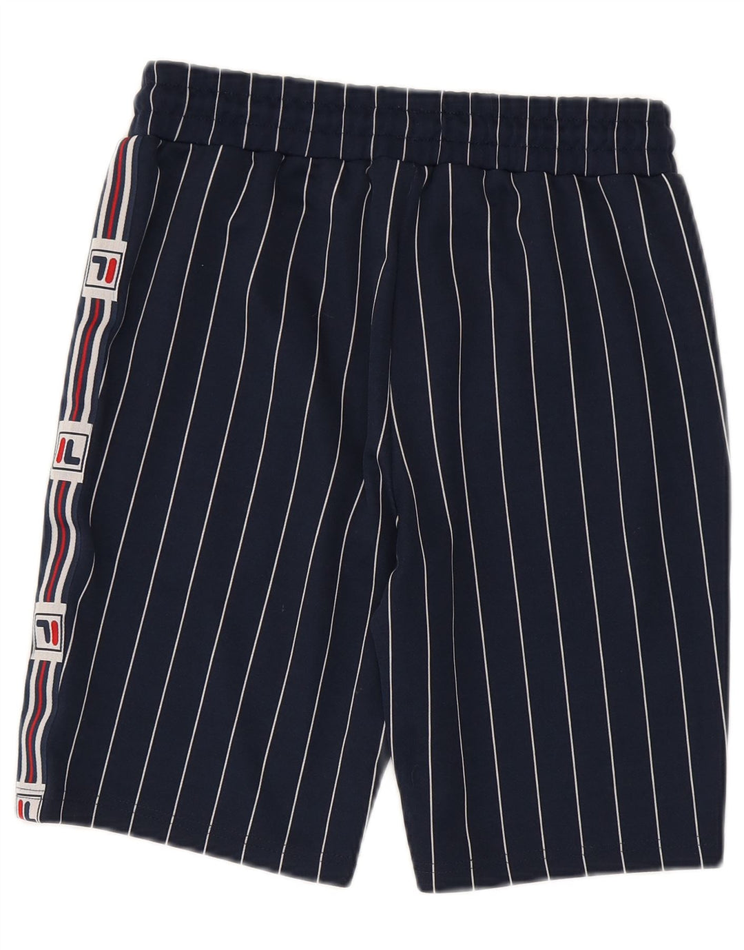 Fila Mens Graphic Sport Shorts Pequeno Poliéster Listrado Azul Marinho